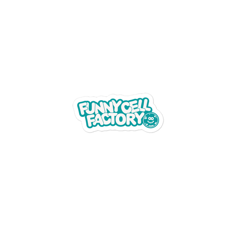 Funny cell green - Stickers